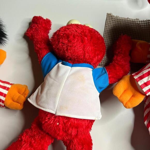 Vintage Sesame Street Elmo & Ernie Plush Lot TYCO Fisher-Price 1990s Talking - Picture 2 of 15